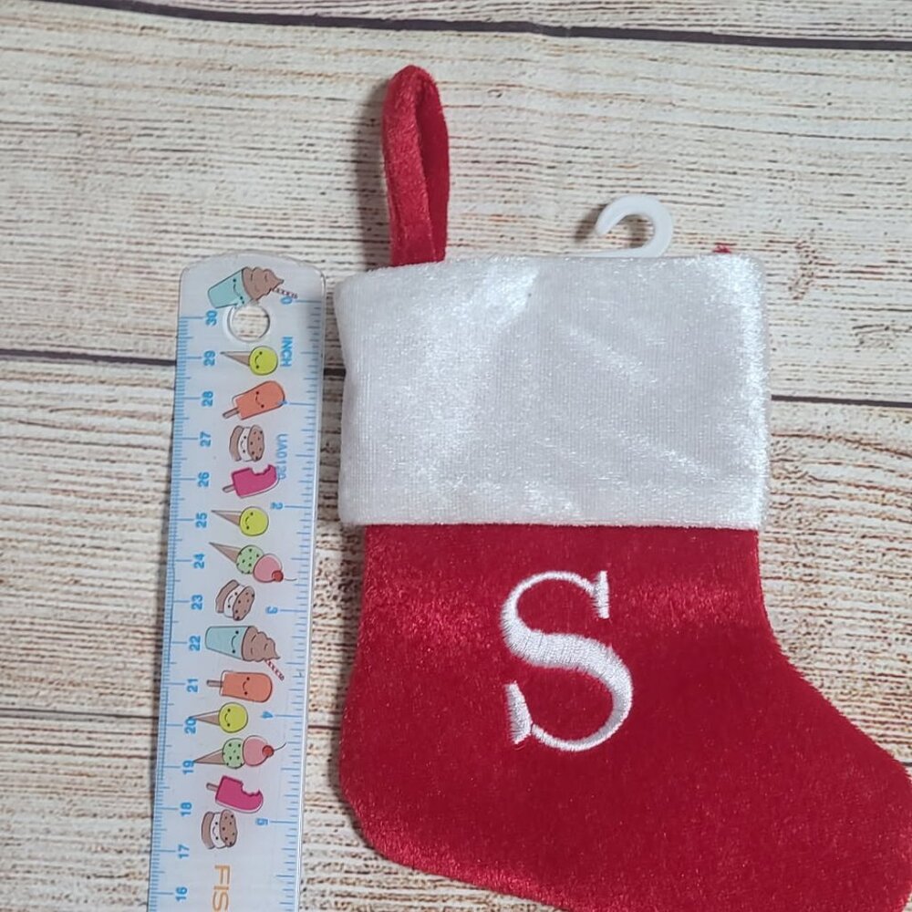 Mini Monogram S Stocking - NEW - Picture 3 of 3
